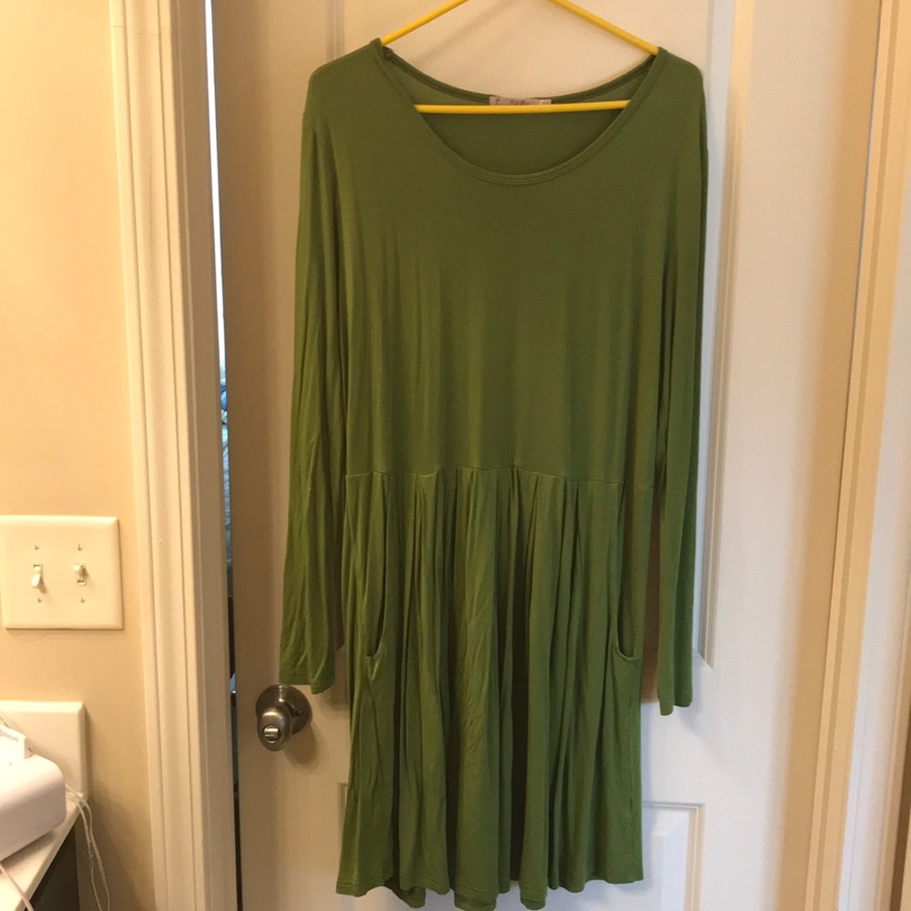 Olive Green Dress